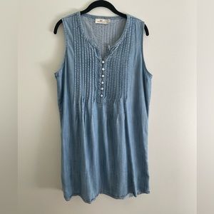 Vineyard Vines Chambray Pintuck Dress